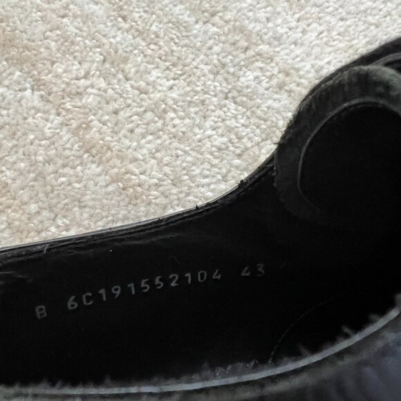 Alexander McQueen Hobnail Studded Derby Shoes 43 Black - Picture 9 of 11